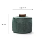 Ceram Green Keepsake Urn for Ashes | Cremation Urns for Humans, Cats, Dogs, and Small Pets - Image 2