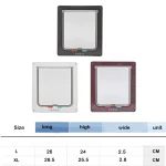 Cat Flap Door with 4 Way Security Lock - Image 6