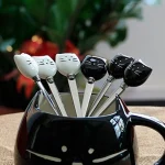 Cute Cat Spoon Set - 1 Pair Stainless Steel Tea and Coffee Spoons for Cat Lovers - Image 6