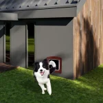 4 Way Locking Large Cat Door / Flap Weatherproof for Wooden PVC or Metal Door - Image 5