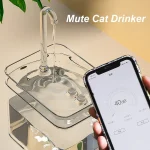 Auto Filter Transparent Cat Water Fountain That Recirculates Filtering Drinker Water for Cats - Image 6