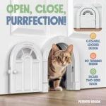 Non-flappable Interior Cat Door Suitable for Cats Up To 20 Lbs - Image 2
