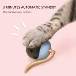 Interactive Cat Toy with Colorful LED Self Rotating Chase Game - Image 5