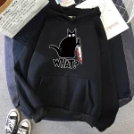 Kitchen Knife Black Cat What? Womens Hoodies - Image 2
