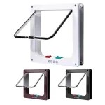 Kitten Safety Pet Door | 4-Way Locking Weatherproof Dog or Cat Flap - Image 2