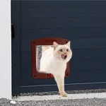 4 Way Locking Large Cat Door / Flap Weatherproof for Wooden PVC or Metal Door - Image 2