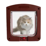 4 Way Locking Large Cat Door / Flap Weatherproof for Wooden PVC or Metal Door