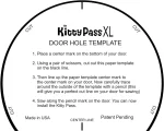 XL Cat Door for an Interior Door - For Cats up to 30 lbs - Semi Gloss White - Image 4