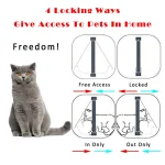 Kitten Safety Pet Door | 4-Way Locking Weatherproof Dog or Cat Flap - Image 6