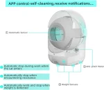 2024 Automatic Self-Cleaning Cat Litter Box - Large, App Control, Safe Alert | USA - Image 3