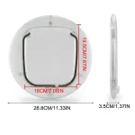 Interior Cat Door With Mute Opening Using Magnetic Latch Clear and 4 Locking Methods - Image 6