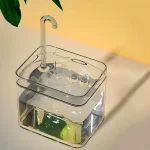 Auto Filter Transparent Cat Water Fountain That Recirculates Filtering Drinker Water for Cats - Image 3