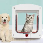 Pet Door 4 Way Locking Security Plastic Cat Flap / Cat Door