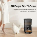 Smart Control Automatic Pet Feeder - Button Version, Dispenser for Cats and Dogs - Image 4