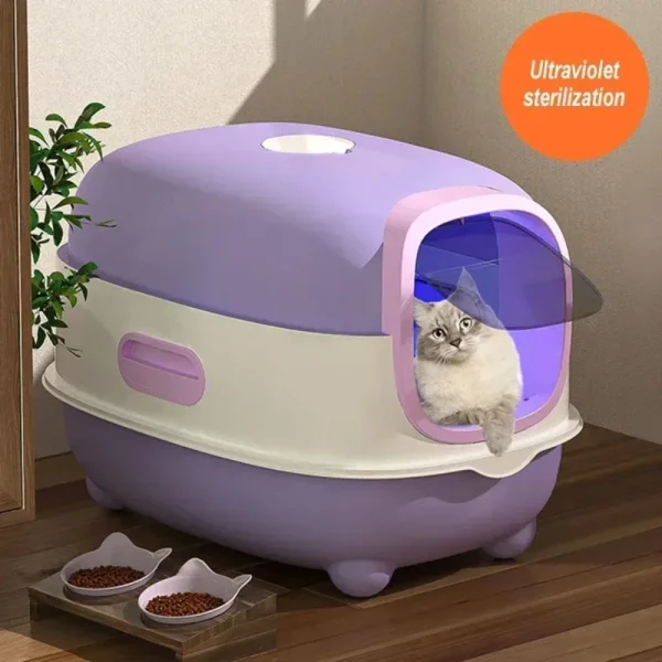 Automatic Deodorizing UV Cat Litter Box – Spacious, Enclosed, and Anti-Splash Automatic Deodorizing UV Cat Litter Box – Spacious, Enclosed, and Anti-Splash