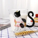 Transparent Cute Cat Glass Mugs - Perfect for Coffee, Tea, Milk, and Juice - Image 4