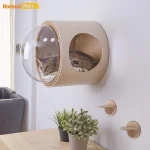 Closed Hanging Wall Clear Cover Cat Crawl Platform - Space Capsule Cat Nest, Fully Sealed - Image 3