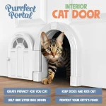 Non-flappable Interior Cat Door Suitable for Cats Up To 20 Lbs - Image 3
