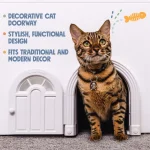 Non-flappable Interior Cat Door Suitable for Cats Up To 20 Lbs - Image 5
