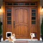 4 Way Locking Large Cat Door / Flap Weatherproof for Wooden PVC or Metal Door - Image 4