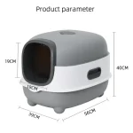 Automatic Deodorizing UV Cat Litter Box - Spacious, Enclosed, and Anti-Splash - Image 6