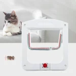 Pet Door 4 Way Locking Security Plastic Cat Flap / Cat Door - Image 3