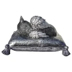 Personalized Cat Urn | Heavenly Angel Cat Sleeping on Pillow Cremation Urn - Small Pet Memorial Statue - Image 2