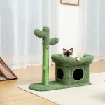 Cute Cactus Cat Tree with Ball Scratching Post for Climbing - Image 5